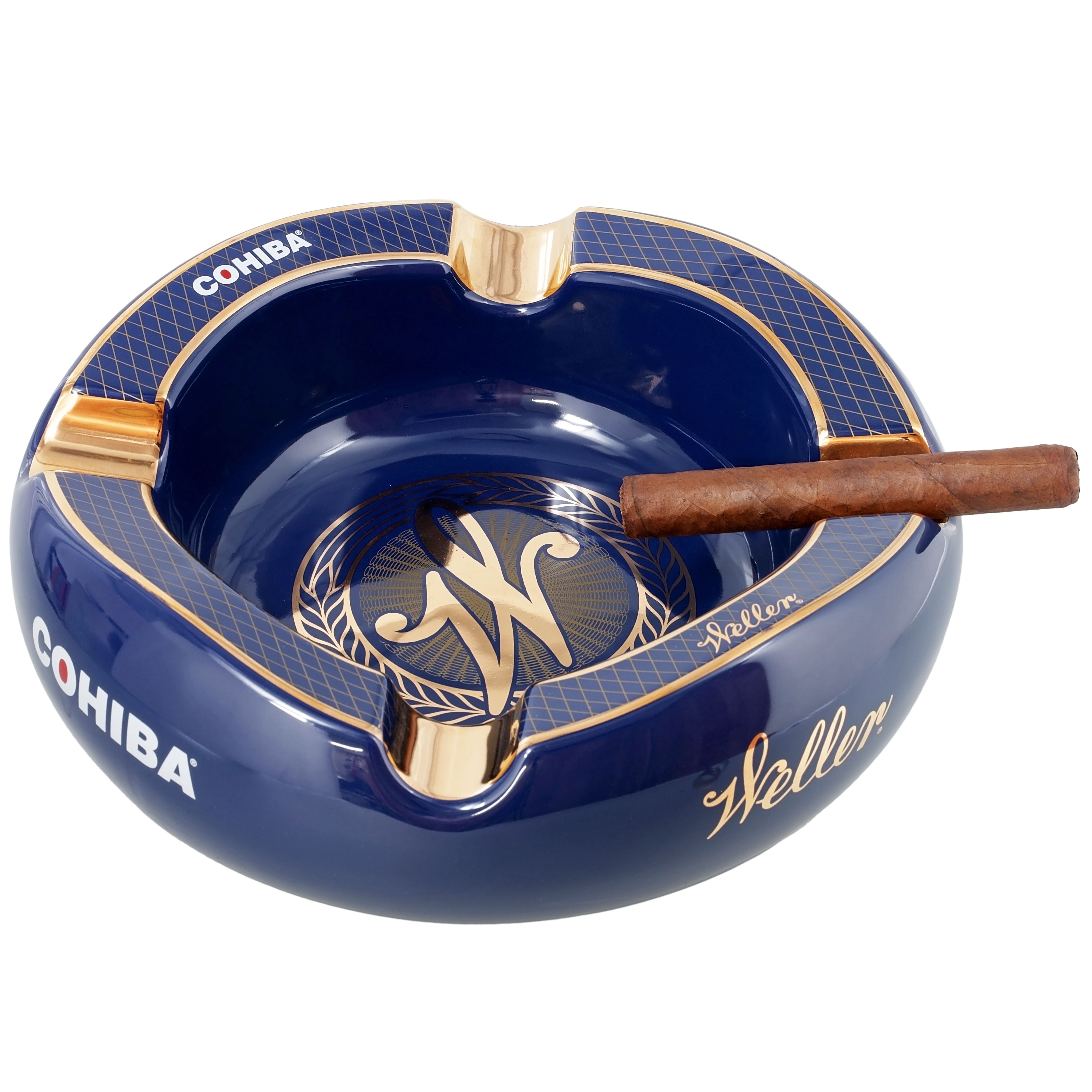 Weller by Cohiba Blue 4-Cigar Ashtray