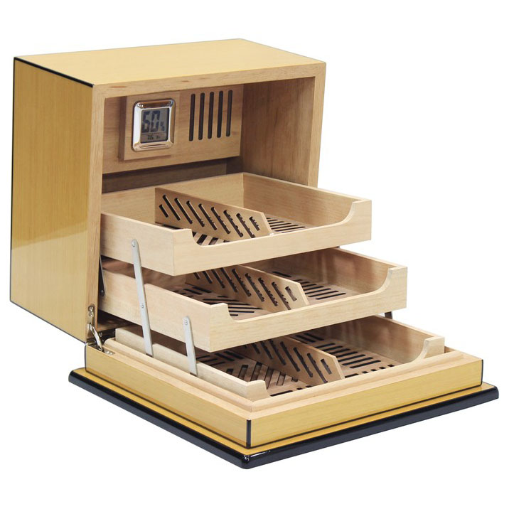 Elevate Lacquer 150-Cigar Humidor