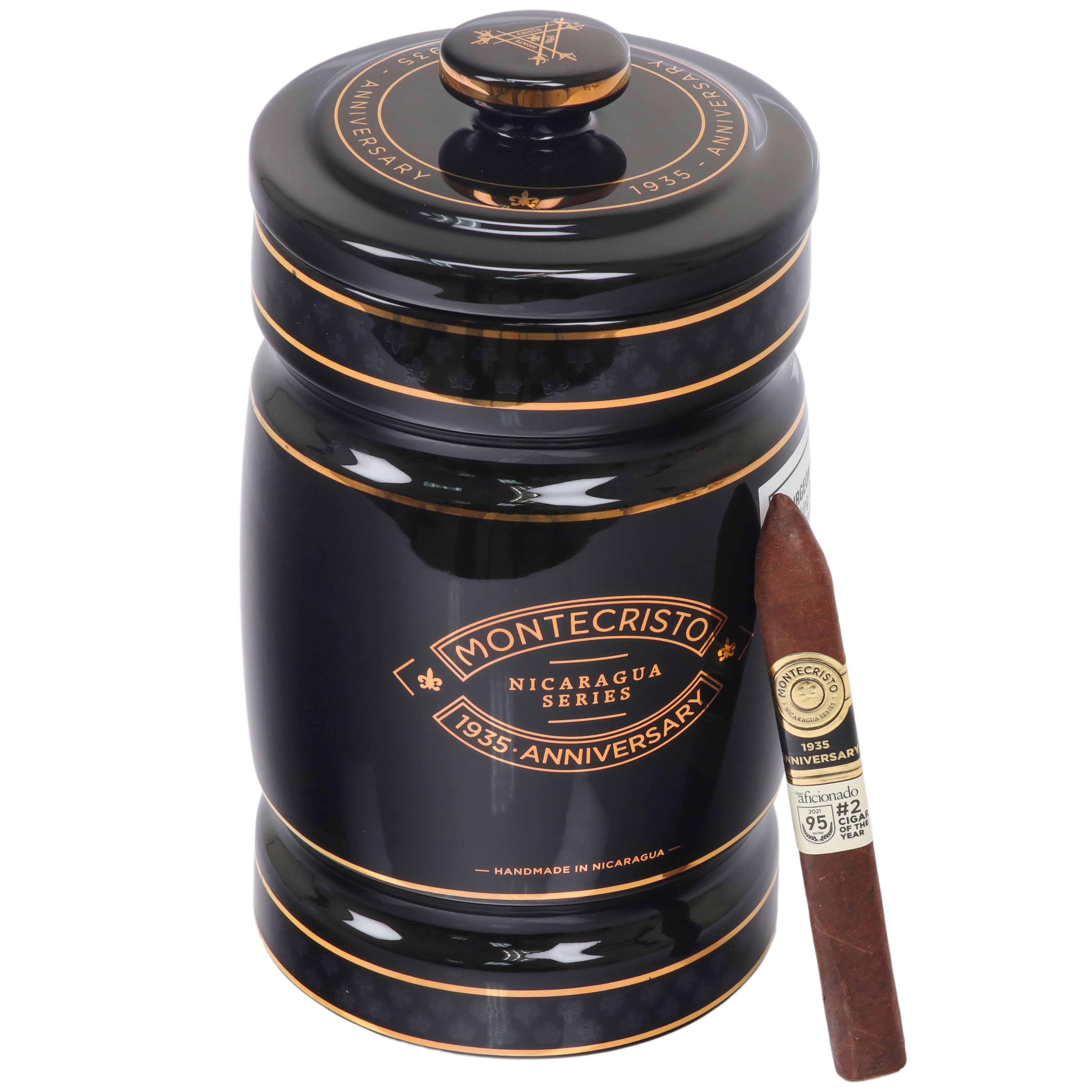 マグバッジ Montecristo 1935 Anniversary Nicaragua No. 2 Ceramic Jar