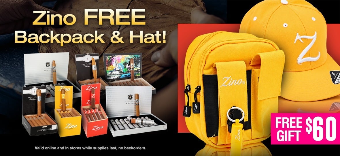 Zino FREE Backpack and Hat!
