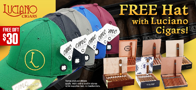 FREE Hat with Luciano Cigars!