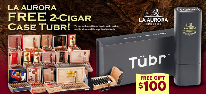 La Aurora FREE 2-Cigar Case Tubr!