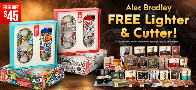 Alec Bradly FREE Lighter & Cutter!