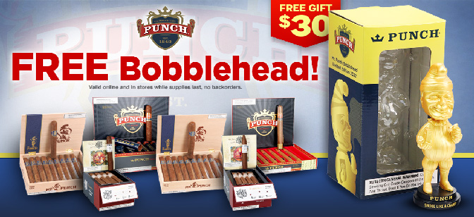 Punch FREE Champion Bobblehead!