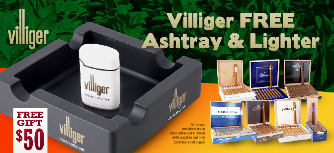 Villiger Get FREE Ashtray+ Lighter!