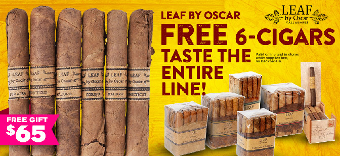 Leaf by Oscar Free 6-Cigars Taste the Entire Line!
