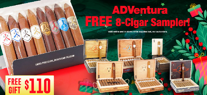ADVentura FREE 8-Cigar Sampler!