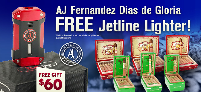 AJ Fernandez Dias de Gloria FREE Jetline Lighter!